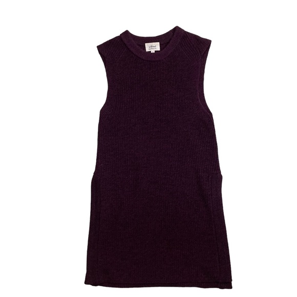 Wilfred Palmier Sleeveless Wool Sweater. Purple. Size S. - Picture 2 of 7